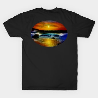 Hawaiian seascape sunset Hawaii T-Shirt